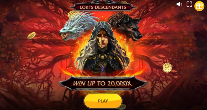 Loki's Descendants - Hauptbildschirm mit 3-4-3-4-3 Walzen